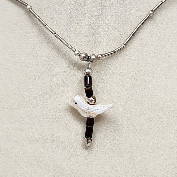 Sterling Silver Native American Necklace - Picture 1 of 4